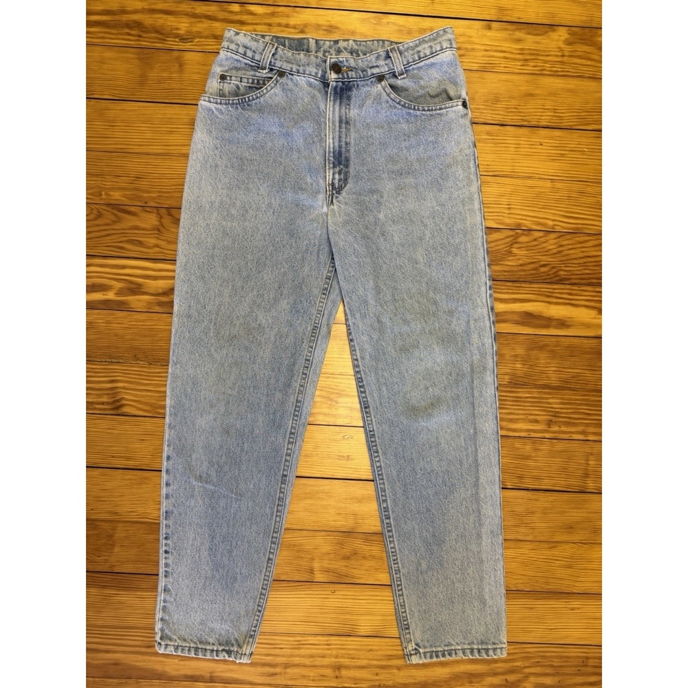 Vintage Levi's 550 Student Jeans Orange Tab 30x30 Made in USA 90s Light Wash